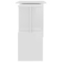 Escritorio de esquina contrachapada blanco brillo 200x50x76 cm de vidaXL, Escritorios - Ref: Foro24-801104, Precio: 132,29 €,...