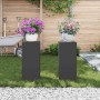 Soporte de plantas 2 pcs Negro 24 x 24 x 55 cm Acero en Soportes para macetas | Comprar online en Foru.es