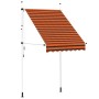 Toldo manual retráctil naranja y marrón 150 cm en Toldos | Comprar online en Foru.es