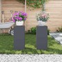 Soporte de plantas 2 pcs Antracita 24 x 24 x 55 cm Acero en Soportes para macetas | Comprar online en Foru.es