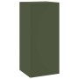 Soporte de plantas 2 pcs Verde oliva 24 x 24 x 55 cm Acero en Soportes para macetas | Comprar online en Foru.es