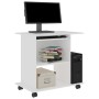 Mesa de ordenador madera contrachapada blanco 80x50x75 cm de vidaXL, Escritorios - Ref: Foro24-802894, Precio: 76,13 €, Descu...