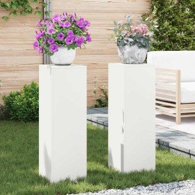 Soporte de plantas 2 pcs 24 x 24 x 75 cm Acero en Soportes para macetas | Comprar online en Foru.es
