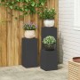 Soporte de plantas 3 pcs Negro Acero en Soportes para macetas | Comprar online en Foru.es
