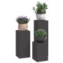 Soporte de plantas 3 pcs Negro Acero en Soportes para macetas | Comprar online en Foru.es