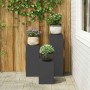 Soporte de plantas 3 pcs Negro Acero en Soportes para macetas | Comprar online en Foru.es