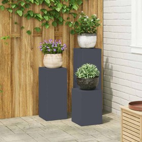 Soporte de plantas 3 pcs Antracita Acero en Soportes para macetas | Comprar online en Foru.es