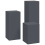Soporte de plantas 3 pcs Antracita Acero en Soportes para macetas | Comprar online en Foru.es