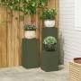 Soporte de plantas 3 pcs Verde oliva Acero en Soportes para macetas | Comprar online en Foru.es