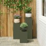 Soporte de plantas 3 pcs Verde oliva Acero en Soportes para macetas | Comprar online en Foru.es