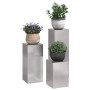 Soporte de plantas 3 pcs Plateado Acero inoxidable en Soportes para macetas | Comprar online en Foru.es