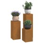 Soporte de plantas 3 pcs Oxidado Acero oxidado en Soportes para macetas | Comprar online en Foru.es