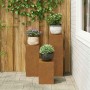 Soporte de plantas 3 pcs Oxidado Acero oxidado en Soportes para macetas | Comprar online en Foru.es
