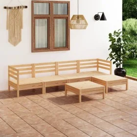 Juego de muebles de jardín 6 piezas madera pino maciza gris de vidaXL, Conjuntos de jardín - Ref: Foro24-3082682, Precio: 257...