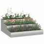 Macetero de Jardín Plateado 90 x 90 x 35 cm Acero Galvanizado en Macetas y jardineras | Comprar online en Foru.es