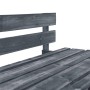 Otomana de jardín de palets madera de pino impregnada gris de vidaXL, Sofás modulares de exterior - Ref: Foro24-3066483, Prec...