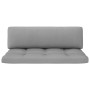 Otomana de jardín de palets madera de pino impregnada gris de vidaXL, Sofás modulares de exterior - Ref: Foro24-3066483, Prec...