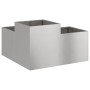 Maceta para Jardín Plateado 80 x 80 x 48 cm Acero inoxidable en Macetas y jardineras | Comprar online en Foru.es