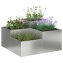 Maceta para Jardín Plateado 80 x 80 x 48 cm Acero galvanizado en Macetas y jardineras | Comprar online en Foru.es