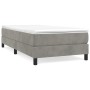 Estructura de cama de terciopelo gris claro 80x200 cm de vidaXL, Camas y somieres - Ref: Foro24-3120736, Precio: 83,24 €, Des...