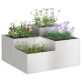 Maceta para Jardín Plateado 100 x 100 x 48 cm Acero inoxidable en Macetas y jardineras | Comprar online en Foru.es