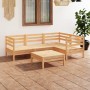Juego de muebles de jardín 5 piezas madera maciza pino de vidaXL, Conjuntos de jardín - Ref: Foro24-3082692, Precio: 228,96 €...