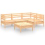 Juego de muebles de jardín 5 piezas madera maciza pino de vidaXL, Conjuntos de jardín - Ref: Foro24-3082692, Precio: 228,96 €...