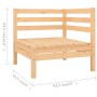 Juego de muebles de jardín 5 piezas madera maciza pino de vidaXL, Conjuntos de jardín - Ref: Foro24-3082692, Precio: 228,96 €...
