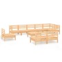 Juego de muebles de jardín 10 piezas madera maciza de pino de vidaXL, Conjuntos de jardín - Ref: Foro24-3082909, Precio: 431,...