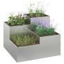 Maceta para Jardín Plateado 80 x 80 x 60 cm Acero galvanizado en Macetas y jardineras | Comprar online en Foru.es