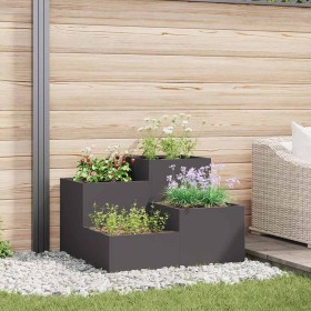 Maceta para Jardín Negro 100 x 100 x 60 cm Acero en Macetas y jardineras | Comprar online en Foru.es