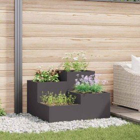 Maceta para Jardín Negro 100 x 100 x 60 cm Acero en Macetas y jardineras | Comprar online en Foru.es