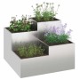 Maceta para Jardín Plateado 100 x 100 x 60 cm Acero inoxidable en Macetas y jardineras | Comprar online en Foru.es