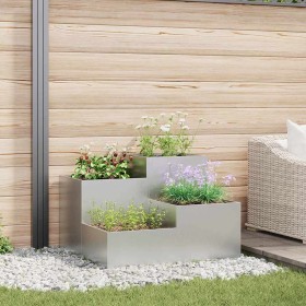 Maceta para Jardín Plateado 100 x 100 x 60 cm Acero galvanizado en Macetas y jardineras | Comprar online en Foru.es