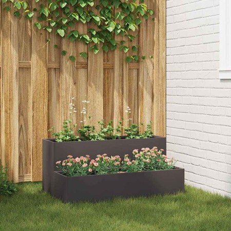 Macetero de Jardín Negro 100 x 60 x 45 cm en Macetas y jardineras | Comprar online en Foru.es