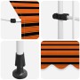 Toldo manual retráctil naranja y marrón 150 cm en Toldos | Comprar online en Foru.es