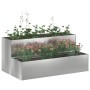 Macetero de Jardín Plateado 100 x 60 x 45 cm Acero Galvanizado en Macetas y jardineras | Comprar online en Foru.es