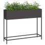 Jardinera Elevada Negro 100 x 26 x 82 cm Acero en Macetas y jardineras | Comprar online en Foru.es