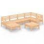 Juego de muebles de jardín 7 piezas madera maciza de pino de vidaXL, Conjuntos de jardín - Ref: Foro24-3082959, Precio: 337,4...