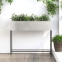 Jardinera Elevada Plateado 100 x 26 x 82 cm Acero inoxidable en Macetas y jardineras | Comprar online en Foru.es