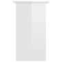 Escritorio de madera contrachapada blanco brillo 80x45x74 cm de vidaXL, Escritorios - Ref: Foro24-801370, Precio: 69,65 €, De...