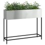 Jardinera Elevada Plateado 100 x 26 x 82 cm Acero Galvanizado en Macetas y jardineras | Comprar online en Foru.es