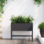 Jardinera Elevada Negro 60 x 26 x 45 cm Acero en Macetas y jardineras | Comprar online en Foru.es