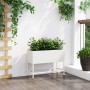 Jardinera Elevada Blanco 60 x 26 x 45 cm Acero en Macetas y jardineras | Comprar online en Foru.es