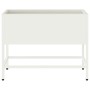 Jardinera Elevada Blanco 60 x 26 x 45 cm Acero en Macetas y jardineras | Comprar online en Foru.es