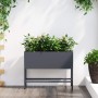 Jardinera Elevada Antracita 60 x 26 x 45 cm Acero en Macetas y jardineras | Comprar online en Foru.es