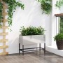 Jardinera Elevada Plateado 60 x 26 x 45 cm Acero inoxidable en Macetas y jardineras | Comprar online en Foru.es
