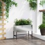 Jardinera Elevada Plateado 60 x 26 x 45 cm Acero Galvanizado en Macetas y jardineras | Comprar online en Foru.es
