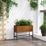 Jardinera Elevada Oxidado 60 x 26 x 45 cm Acero autopatinable en Macetas y jardineras | Comprar online en Foru.es