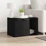 Caja de arena para gatos de roble negro, 60 x 40 x 40 cm, madera de ingeniería en Mobiliario para gatos | Comprar online en Foru